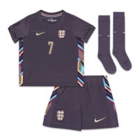 Camiseta Inglaterra Bukayo Saka #7 Segunda Equipación Replica Eurocopa 2024 para niños mangas cortas (+ Pantalones cortos)